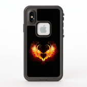Angel Fire Heart met Wings (Achterkant)