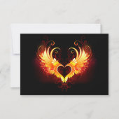 Angel Fire Heart met Wings Aankondiging (Voorkant)