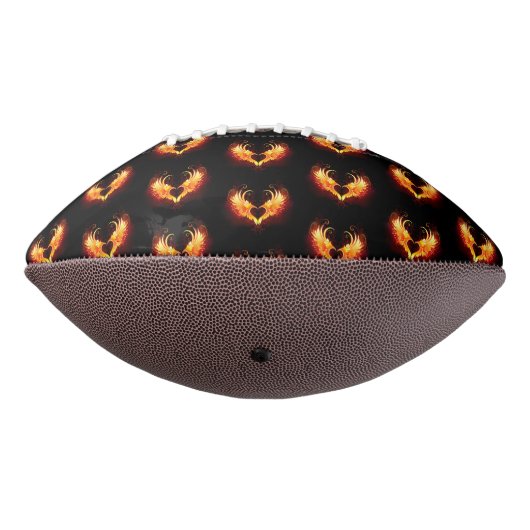 Angel Fire Heart met Wings American Football (Gedraaid 270)