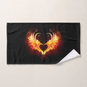 Angel Fire Heart met Wings Bad Handdoek (Handdoek)