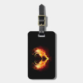 Angel Fire Heart met Wings Bagagelabel (Voorkant verticaal)