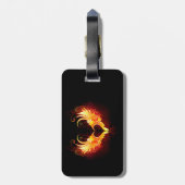 Angel Fire Heart met Wings Bagagelabel (Achterkant verticaal)