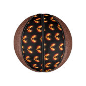 Angel Fire Heart met Wings Basketbal (Verticaal)