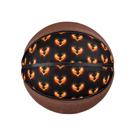 Angel Fire Heart met Wings Basketbal (Voorkant)