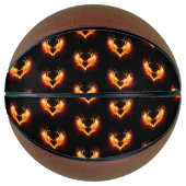 Angel Fire Heart met Wings Basketbal (Voorkant)