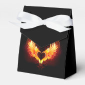 Angel Fire Heart met Wings Bedankdoosjes (Voorkant Zijde)