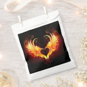 Angel Fire Heart met Wings Bedankzakje (Geknipt)