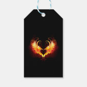 Angel Fire Heart met Wings Cadeaulabel (Achterkant)