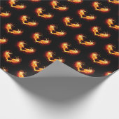 Angel Fire Heart met Wings Cadeaupapier (Hoek)