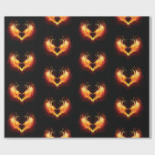 Angel Fire Heart met Wings Cadeaupapier (Vlak)