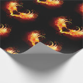 Angel Fire Heart met Wings Cadeaupapier (Hoek)