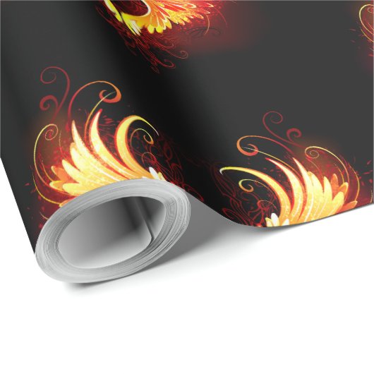 Angel Fire Heart met Wings Cadeaupapier (Rol Hoek)