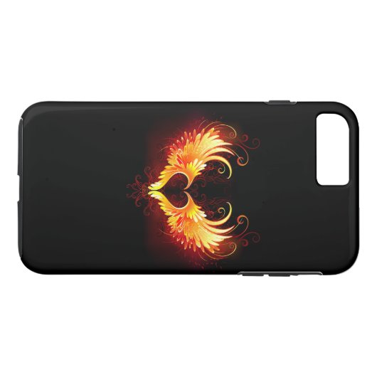 Angel Fire Heart met Wings Case-Mate iPhone Case (Achterkant (Horizontaal))