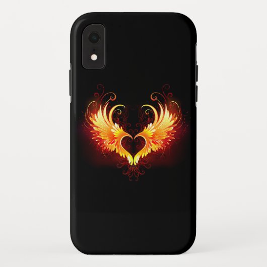 Angel Fire Heart met Wings Case-Mate iPhone Case (Achterkant)