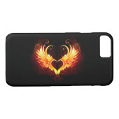 Angel Fire Heart met Wings Case-Mate iPhone Case (Achterkant (Horizontaal))