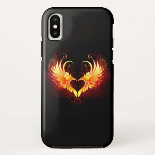 Angel Fire Heart met Wings Case-Mate iPhone Case (Achterkant)