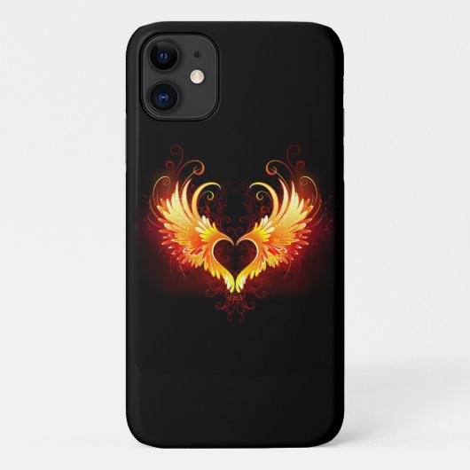 Angel Fire Heart met Wings Case-Mate iPhone Case (Achterkant)