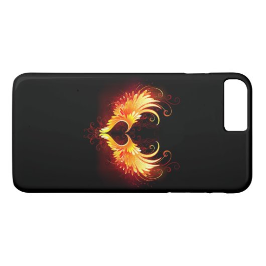 Angel Fire Heart met Wings Case-Mate iPhone Case (Achterkant (Horizontaal))