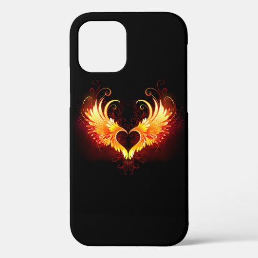 Angel Fire Heart met Wings Case-Mate iPhone Case (Achterkant)