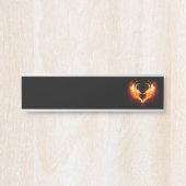 Angel Fire Heart met Wings Deurbordje (Voorkant)