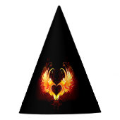 Angel Fire Heart met Wings Feesthoedjes (Voorkant)