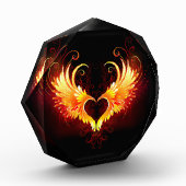 Angel Fire Heart met Wings Fotoblokken (Links)