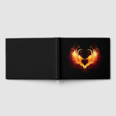 Angel Fire Heart met Wings Gastenboek (Volledig)