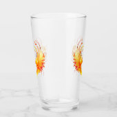 Angel Fire Heart met Wings Glas (Rechts)