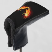 Angel Fire Heart met Wings Golfheadcover (3/4 voorkant)
