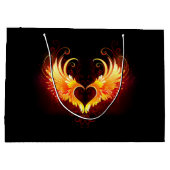 Angel Fire Heart met Wings Groot Cadeauzakje (Achterkant)