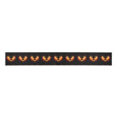 Angel Fire Heart met Wings Grosgrain Lint (Voorkant)