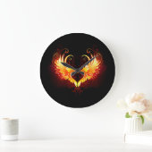 Angel Fire Heart met Wings Grote Klok (Huis)