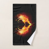Angel Fire Heart met Wings Handdoek (Handdoek)