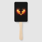 Angel Fire Heart met Wings Handwaaier (Achterkant)