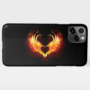 Angel Fire Heart met Wings iPhone 11Pro Max Hoesje