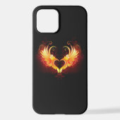 Angel Fire Heart met Wings iPhone Hoesje (Achterkant)