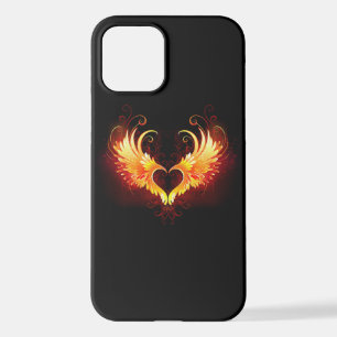 Angel Fire Heart met Wings iPhone 12 Hoesje