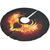 Angel Fire Heart met Wings Kerstboom Rok (Gekanteld)