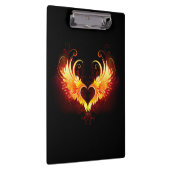 Angel Fire Heart met Wings Klembord (Rechts)