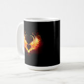 Angel Fire Heart met Wings Koffiemok (Voorkant links)