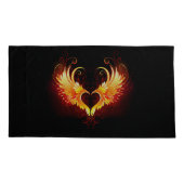 Angel Fire Heart met Wings Kussensloop (Achterkant)