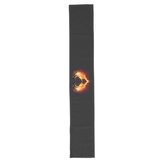 Angel Fire Heart met Wings Lange Tafelloper (Voorkant)