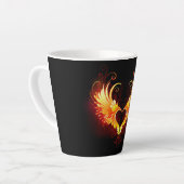Angel Fire Heart met Wings Latte Mok (Linkerhoek)