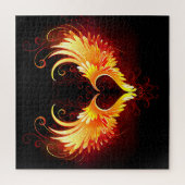 Angel Fire Heart met Wings Legpuzzel (Verticaal)