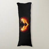 Angel Fire Heart met Wings Lichaamskussen (Voorkant Verticaal)