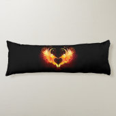 Angel Fire Heart met Wings Lichaamskussen (Voorkant)