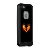 Angel Fire Heart met Wings LifeProof iPhone Hoesje (Achterkant / rechts)
