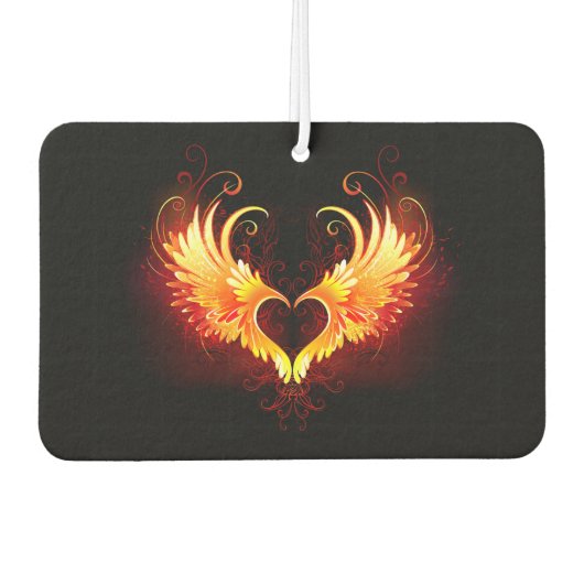 Angel Fire Heart met Wings Luchtverfrisser (Voorkant)