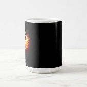 Angel Fire Heart met Wings Magische Mok (Midden)