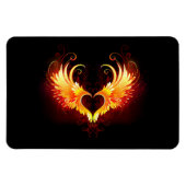 Angel Fire Heart met Wings Magneet (Horizontaal)